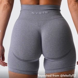 NVGTN Grey Contour Seamless Shorts
